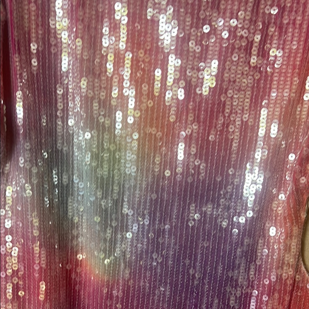 💖 Avec Les Filles Pink Sequin Midi Dress – Size 10 ✨ - Picture 9 of 10